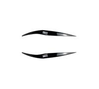 Párpado De Faro Para Ford Para Fiesta | MK 6,5 7,5 2013-2017 Faro Delantero Del Coche Cejas Lámpara De Cabeza Cubierta De Párpados Embellecedor(Glossy Black)