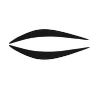 Párpados para faros delanteros, 2 piezas, ceja brillante, moldura para ceja de faros delanteros, cubierta