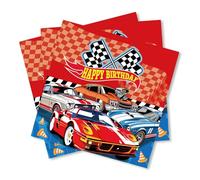 ParPix 20 servilletas de papel para decoración de cumpleaños, 33 x 33 cm, de fórmula 1, para decoración de cumpleaños
