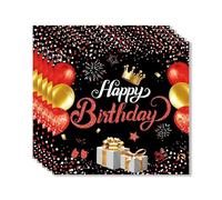 ParPix 20 servilletas Happy Birthday (rojo)