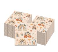 ParPix 20 servilletas para baby shower arcoíris