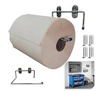 Parpyon® Nuevo Portarollos industrial de pared para toallas de baño para rollos de papel toalla Ideal en cocina, garaje, gimnasio, para bobina de papel toalla desechable (Modelo 4)
