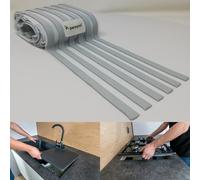 Parpyon® Sellador para fregadero de cocina, 360 cm, tubos de desagüe para fregadero, antiolores, flexible, grifo mezclador, alargador de tubo roscado + cinta y junta (sellador para fregadero-S2)