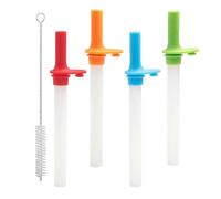 PARQUE Adecuado para pajitas de repuesto y válvula de mordida para botella de agua de 15 oz, pajitas