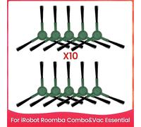 PARQUE Adecuado para paquete de 10 cepillos laterales para iRobot Roomba Combo y Vac Essential Series,