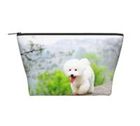 Parque Bichón Frisé Mascotas Perros Perros Bichón Frisé, Bolsa de artículos de tocador Bolsa de Maquillaje Bolsa de cosméticos Bolsa de artículos de tocador de Viaje portátil