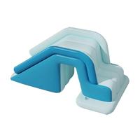 Parque de agua inflable: diapositiva de piscina plegable | Sl de soplado cómodo | Versátiles reuniones familiares no slip rampa multicapa para boy girl al aire libre recreación comunidad parque de