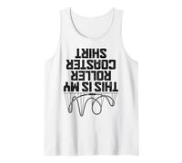 Parque de atracciones de montaña rusa divertido amante de la montaña rusa Camiseta sin Mangas