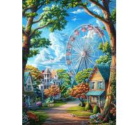 Parque de atracciones de otoño Puzzle 300 Piezas Cartón Blanco Premium Para Expertos Cuentos de hadas de animales salvajes fantásticos Tiempo Ocio En Casa Relajación Mental Para Enmarcar Regalo De Nav