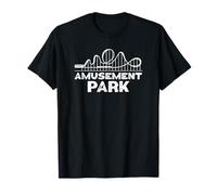 Parque de Atracciones Montaña Rusa Diversión Gráfica Emociones Camiseta