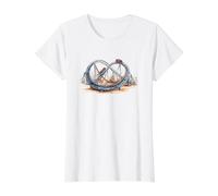 Parque de Atracciones Parque temático Feria Montaña-Rusa Camiseta gráfica económica, Mujer, Blanco, XL