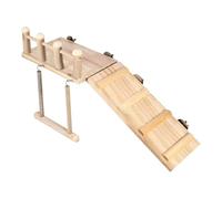 Parque De Juegos para Aves En Jaulas,Posadero para Periquitos con Escalera | Rama de Madera para Ejercicio de Aves, para Jaulas de Agapornis y Periquitos