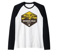 Parque Estatal Hocking Hills Ohio Camiseta Manga Raglan