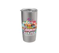 Parque Histórico Nacional Skagway Alaska Klondike Gold Rush Vaso térmico de acero inoxidable de doble pared