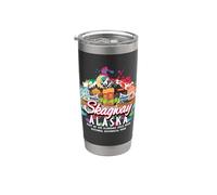 Parque Histórico Nacional Skagway Alaska Klondike Gold Rush Vaso térmico de acero inoxidable de doble pared