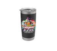 Parque Histórico Nacional Skagway Alaska Klondike Gold Rush Vaso térmico de acero inoxidable de doble pared