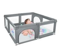 Parque infantil, 120 x 120 x 66 cm, parque para bebe modulable plegable, parque bebe de malla con 50 bolas, parque infantil interior y exterior, centro de actividades de parque infantil de tela oxford