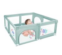 Parque infantil, 120 x 120 x 66 cm, parque para bebe modulable plegable, parque bebe de malla con 50 bolas, parque infantil interior y exterior, centro de actividades de parque infantil de tela oxford