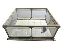 Parque infantil Bebe Acolchado,150×180cm Parque Bebe con Suelo Acolchado,Parque Cuna con Base Antideslizante y Tela Transpirable(Beige)