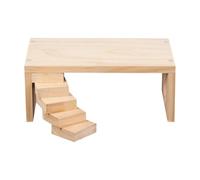Parque infantil de madera para hámsters - Plataformas de varios niveles con escalera y puente, juguetes seguros para masticar, enriquecimiento y accesorios de escalada para hámsters, jerbos, ratones