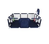 Parque Infantil de Tela Oxford HUOLE con Barreras y Soporte para Baloncesto, 180 * 120 * 66 cm (Azul Marino)