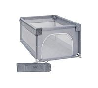 Parque Infantil L NYLON - 120x120 - Corralito para bebé plegable - Parque de juegos para bebe Seguro, Con gateras y ventana red - Con ventosas - Fácil Montaje (120 * 120 cm)