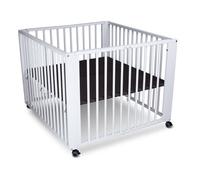 Parque infantil Moritz plegable haya blanco | tiSsi®