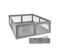 Parque Infantil XXL - 180X120 - Corralito para bebé plegable - Parque de juegos para bebe Extragrande - Seguro, Con gateras y ventana red - Incluye bolsa de transporte (XL - 180 * 120)