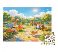 Parque Infantil Soleado Puzzle de 1000 Piezas Juego de Puzzle 1000 Piezas Papel para Adultos Escena de Ocio al Aire Libre Relajación Decoración Regalo 70x50cm/1000pcs