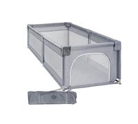 Parque Infantil XL NYLON - 180x120 - Corralito para bebé plegable - Parque de juegos para bebe Seguro, Con gateras y ventana red - Con ventosas - Fácil Montaje (180 * 120 cm)