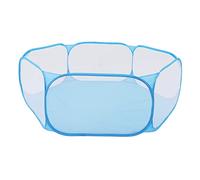 Parque Infantil y Tienda para Mascotas pequeñas |Área de Juego interactiva Plegable y Transpirable para Conejos, hámsteres y cobayas |Diseño de Malla Hexagonal a Prueba de Escapes (Blue)