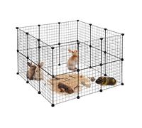 Parque mascotas recinto para conejos jaula plegable corral de metal 72 piezas