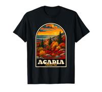 Parque Nacional Acadia Follaje Otoño Maine Vista Escénica Camiseta