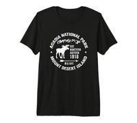 Parque Nacional Acadia Maine Mount Desert Island Souvenir Camiseta Premium