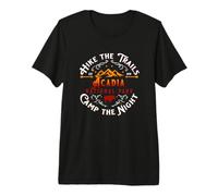 Parque Nacional Acadia Maine Senderismo Camping Viaje Recuerdo Camiseta Premium