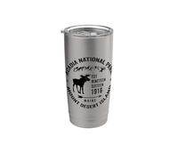 Parque Nacional AcadiaMaine USA Monte Desert Island Souvenir Vaso térmico de acero inoxidable de doble pared