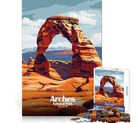 Parque Nacional Arches, Utah, EE UU Rompecabezas para Adolescentes de 1000 Piezas Desarrolla la Capacidad de razonamiento Entretenimiento Casual Bordes limpios Regalo Ideal para Las Fiestas (38x52cm)