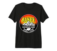 Parque Nacional Banff Alberta Canadá Senderismo Viajes Camiseta Premium