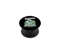 Parque Nacional Banff Alberta Retroceso Retro Al Aire Libre Canadá PopSockets PopGrip Adhesivo