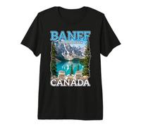 Parque Nacional Banff Canadá Retro Viajes Al Aire Camiseta Premium