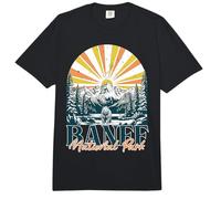 Parque Nacional Banff Retro Al Aire Libre Canadá Canadiense Comfort Colors Adult Heavyweight T-Shirt