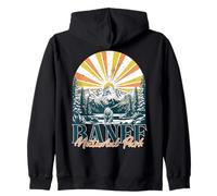 Parque Nacional Banff Retro Al Aire Libre Canadá Canadiense Sudadera con Capucha
