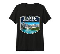 Parque Nacional Banff Retroceso Retro Al Aire Libre Canadiense Camiseta Premium