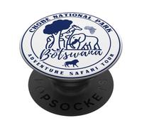 Parque Nacional Chobe Botswana Safari Africa Adventure PopSockets PopGrip Adhesivo