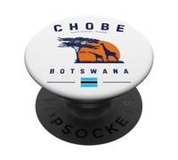 Parque Nacional Chobe Botswana Safari Africa Adventure PopSockets PopGrip Adhesivo