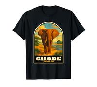 Parque Nacional Chobe Botswana Safari Elefante Arte Camiseta