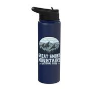 Parque Nacional de las Grandes Montañas Humeantes Retro Vintage Stainless Steel Insulated Water Bottle