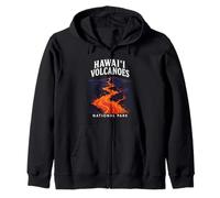 Parque Nacional de los Volcanes de Hawái, diseño Vintage Sudadera con Capucha