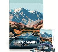 Parque Nacional de Sierra Nevada, España Rompecabezas de 1000 Piezas para Adultos Ejercicio cognitivo Relajante y Divertido Sin Bordes ásperos (38x26cm)