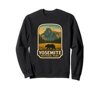 Parque Nacional de Yosemite, con oso, estilo retro, Sudadera